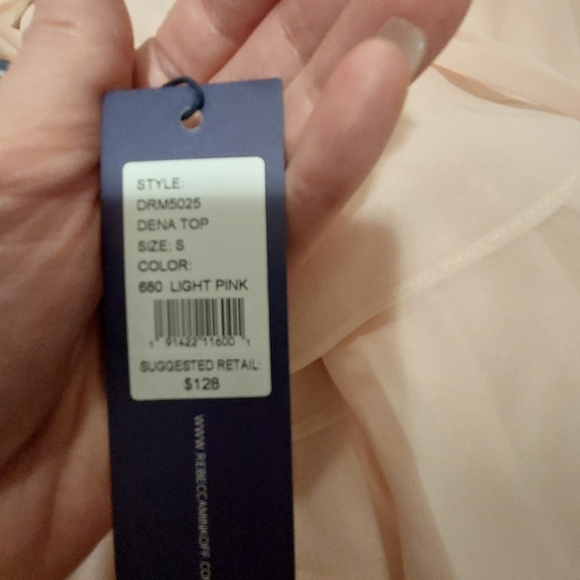 Rebecca minkoff Dana top light pink bnwt  size S - Picture 2 of 8